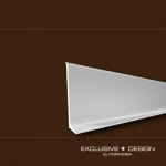 Listwa przypodłogowa Aspro 44 ALU srebro