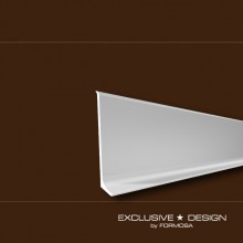 Listwa przypodłogowa Aspro 44 ALU srebro